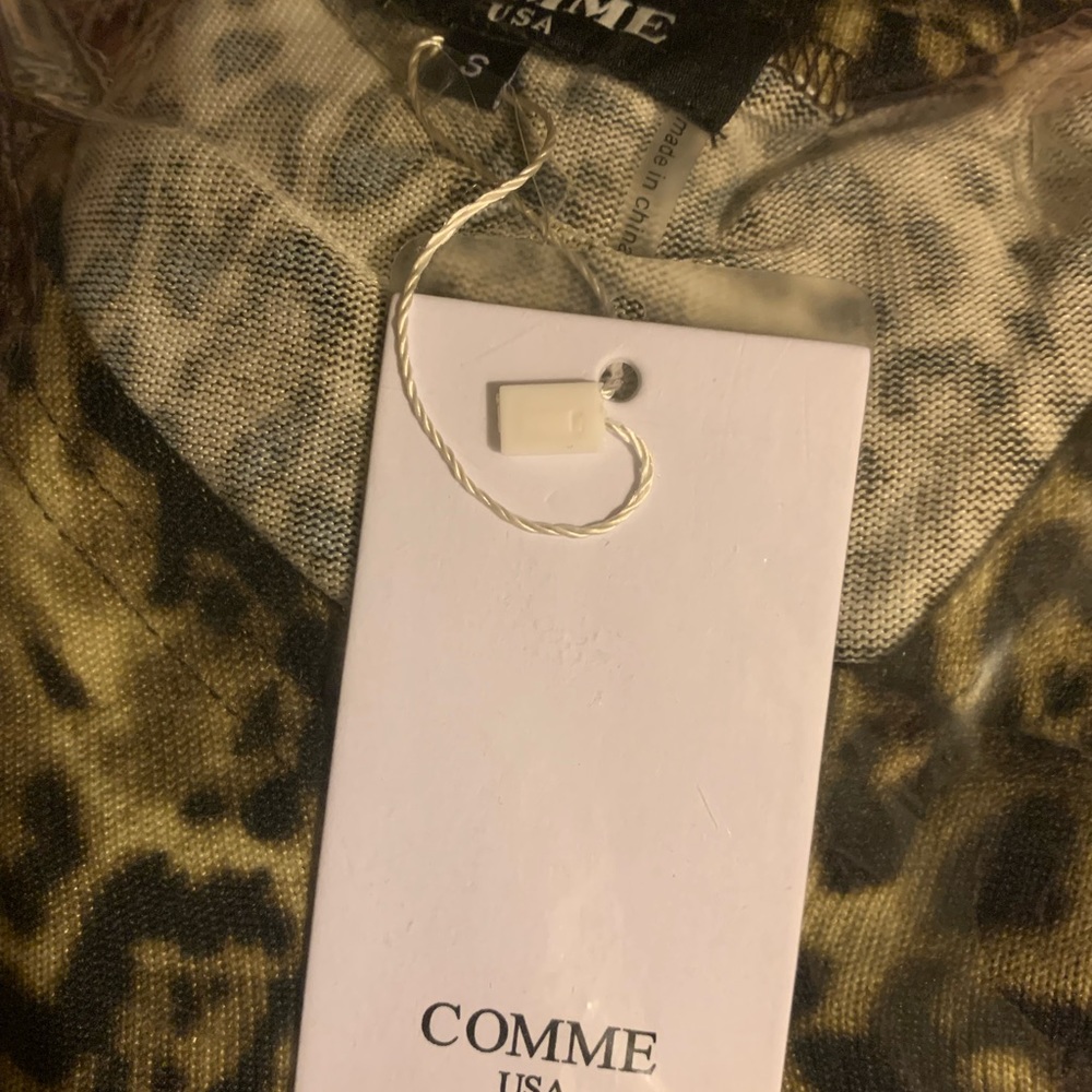 Knit Leopard print mini dress π - Picture 4 of 4